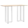 Pikkukuva 8 / 10: vidaXL Baaripöydän jalat T-muotoiset 2 kpl valkoinen 50x35x(90-91) cm teräs