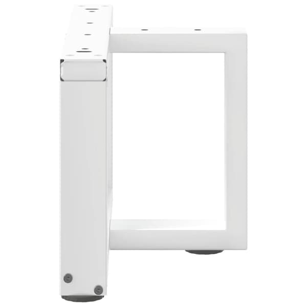 vidaXL Sohvapöydän jalat T-muotoiset 2 kpl valkoinen 40x25x(30-31) cm teräs