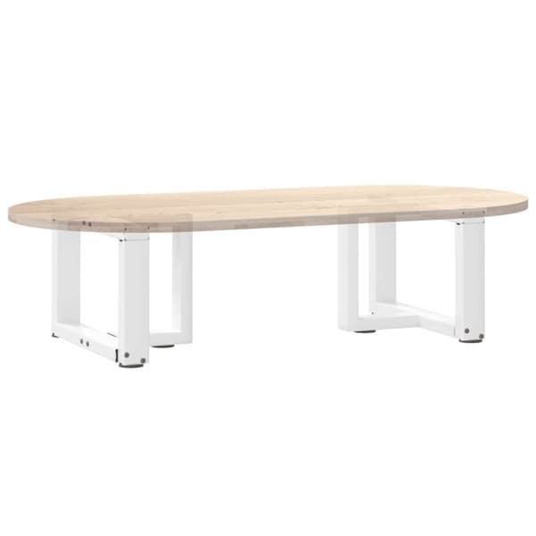vidaXL Sohvapöydän jalat T-muotoiset 2 kpl valkoinen 40x25x(30-31) cm teräs