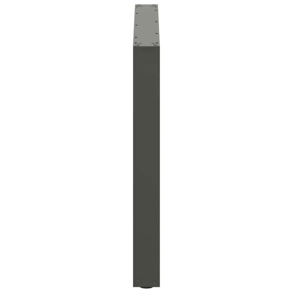 vidaXL ruokapöydän jalat U-muotoiset 2 kpl Antrasiitti 100x(72-73) cm