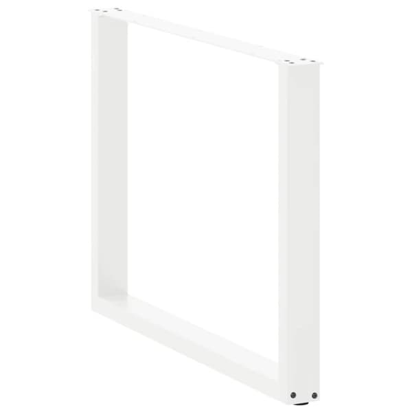 vidaXL ruokapöydän jalat U-muotoiset 2 kpl Valkoinen 100x(72-73) cm