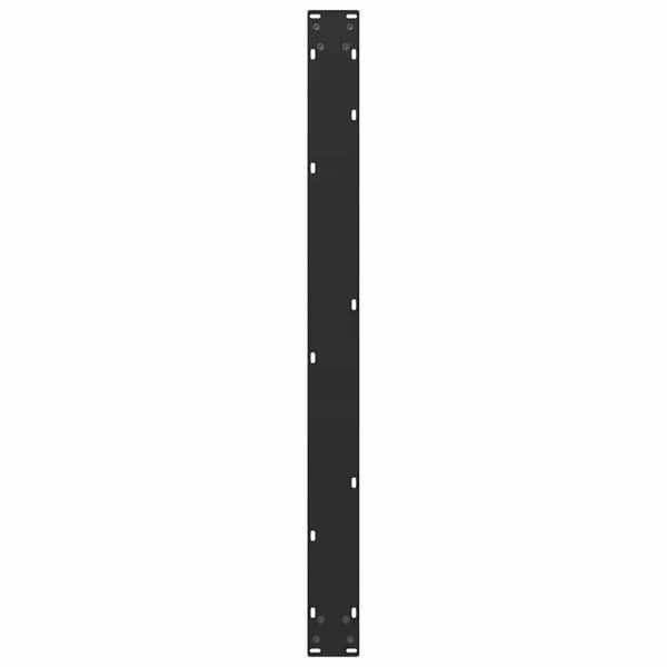 vidaXL sofabordben U-formet 2 stk. 100x(72-73) cm stål sort