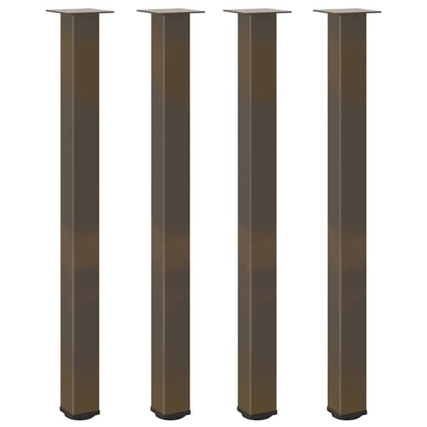 Soffbordsben 4 st naturstål 110-112 cm stål
