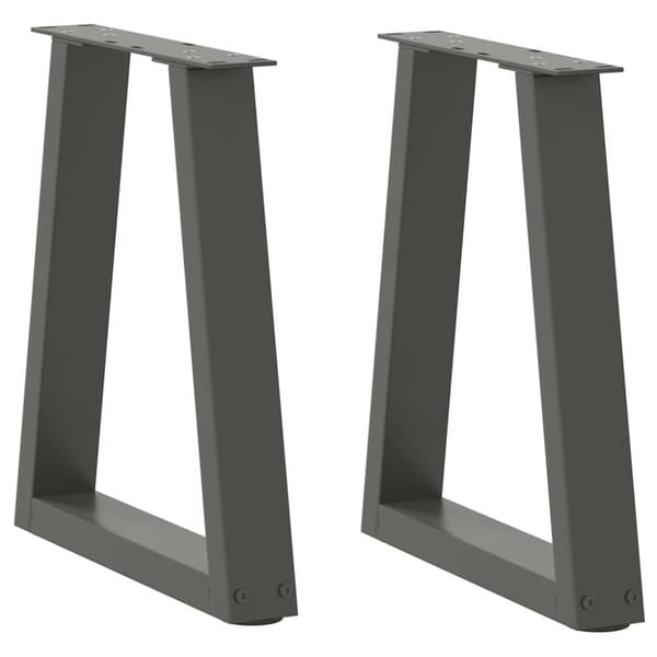 Matbordsben V-formade 2 st antracit 38x(42-43,3) cm stål