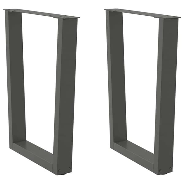 Matbordsben V-formade 2 st antracit 60x(72-73,3) cm stål