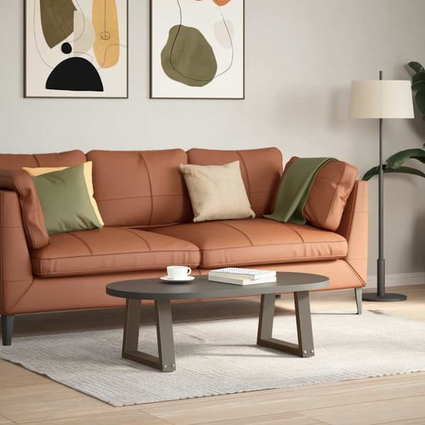 Matbordsben V-formade 2 st naturstål 30x(30-31,3) cm stål