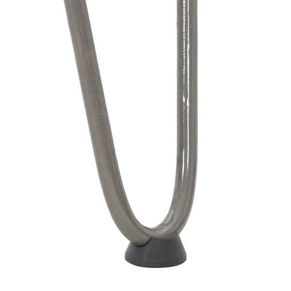 vidaXL Hårnålsformade bordsben 4 st naturstål 72 cm massivt stål