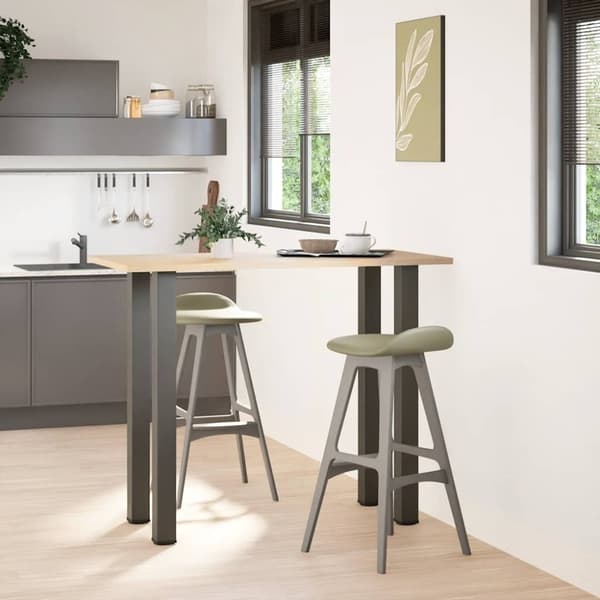 vidaXL Soffbordsben 4 st antracit 110-112 cm stål