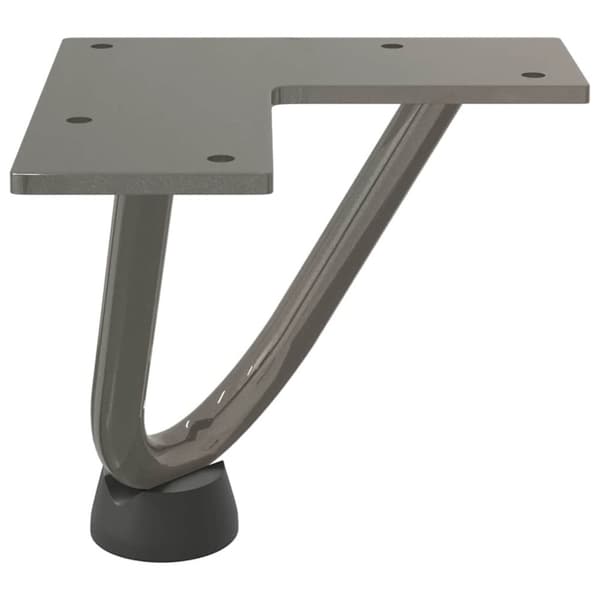 vidaXL Hårnåle bordben 4 stk. naturstål 10 cm massivt stål