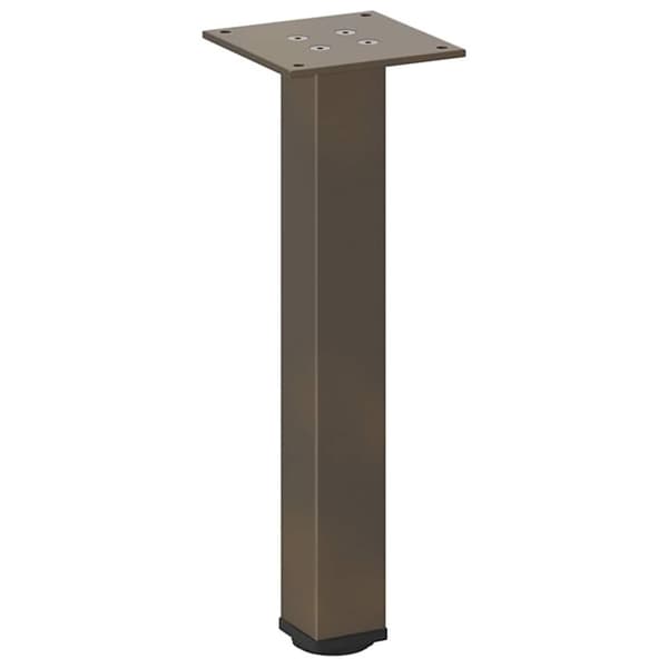 vidaXL Soffbordsben 4 st naturstål 42-44 cm stål