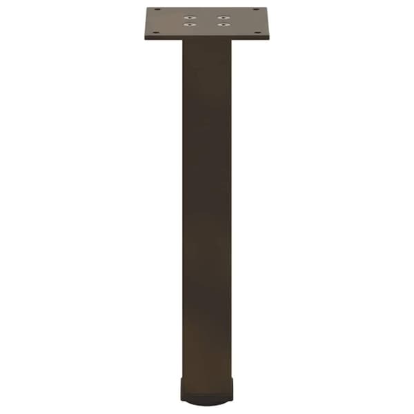 vidaXL Soffbordsben 4 st naturstål 42-44 cm stål