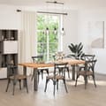 Miniatyrbilde 3 av 10: vidaXL Konsollbordben 4 stk naturstål 72–74 cm stål