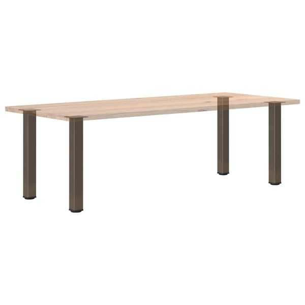 vidaXL Konsollbordben 4 stk naturstål 72–74 cm stål
