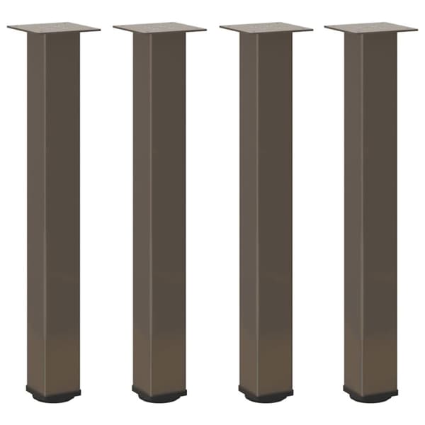 vidaXL Konsollbordben 4 stk naturstål 72–74 cm stål