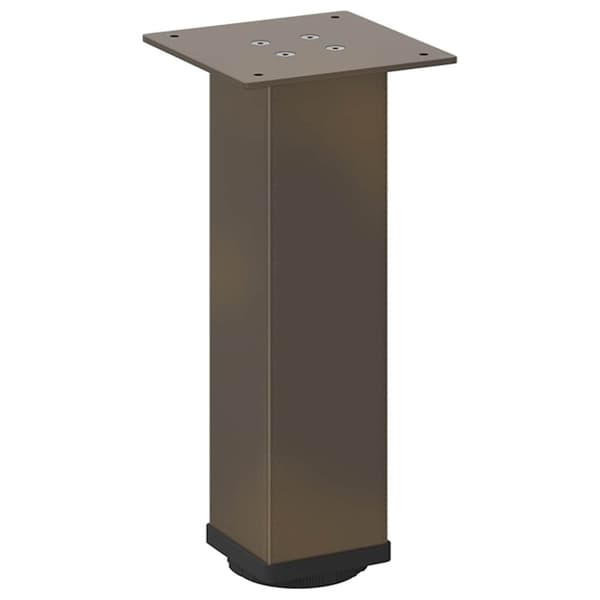 vidaXL Salongbordben 4 stk naturstål 42–44 cm stål