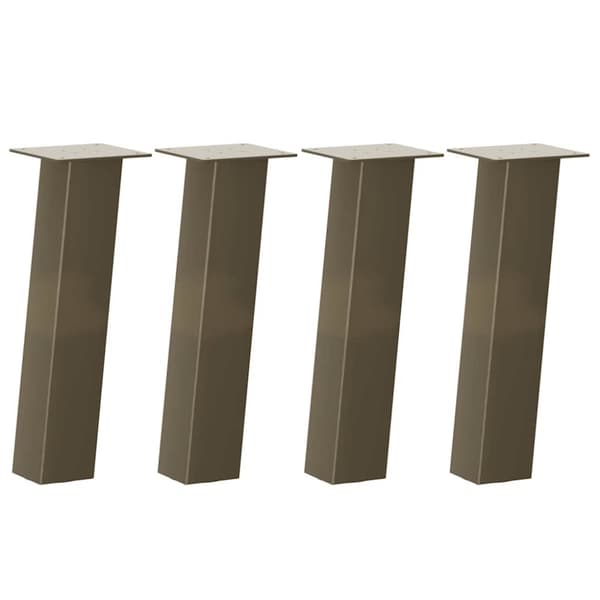 vidaXL Salongbordben 4 stk naturstål 42 cm stål