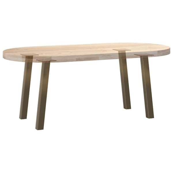 vidaXL Soffbordsben 4 st naturstål 30 cm stål
