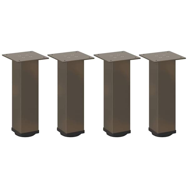 vidaXL Sohvapöydän jalat 4 kpl luonnonteräs 42-44 cm teräs