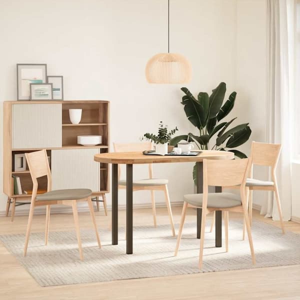 vidaXL Konsolipöydän jalat 4 kpl Luonnonvärinen teräs 72-74 cm Teräs