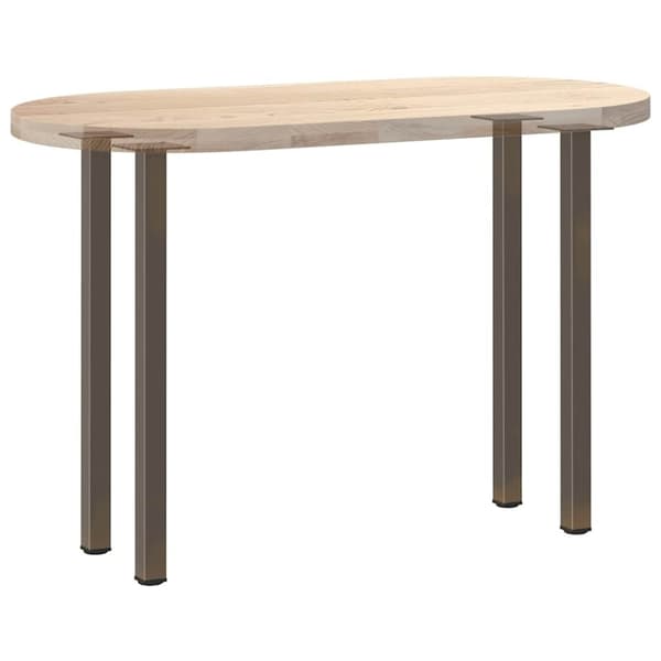 vidaXL Konsolipöydän jalat 4 kpl Luonnonvärinen teräs 72-74 cm Teräs