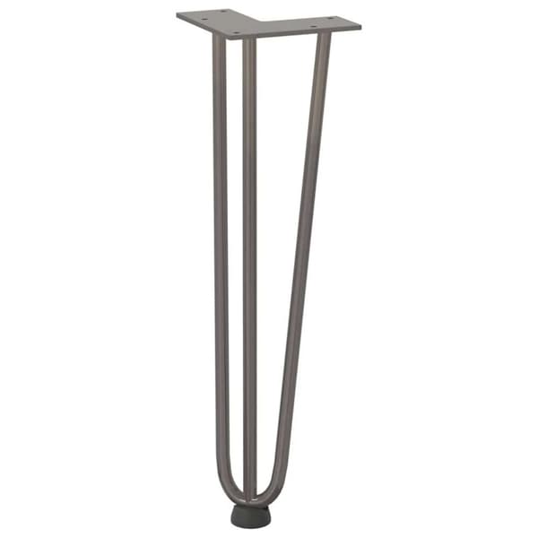 vidaXL Hiusneula jalat sohvapöydälle 4 kpl luonnonteräs 42cm umpiteräs