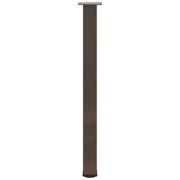 vidaXL Soffbordsben 4 st naturstål 100-102 cm stål