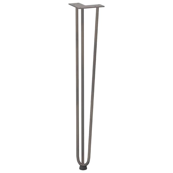 vidaXL Hårnål bordben 4 stk naturell 72 cm solide stål