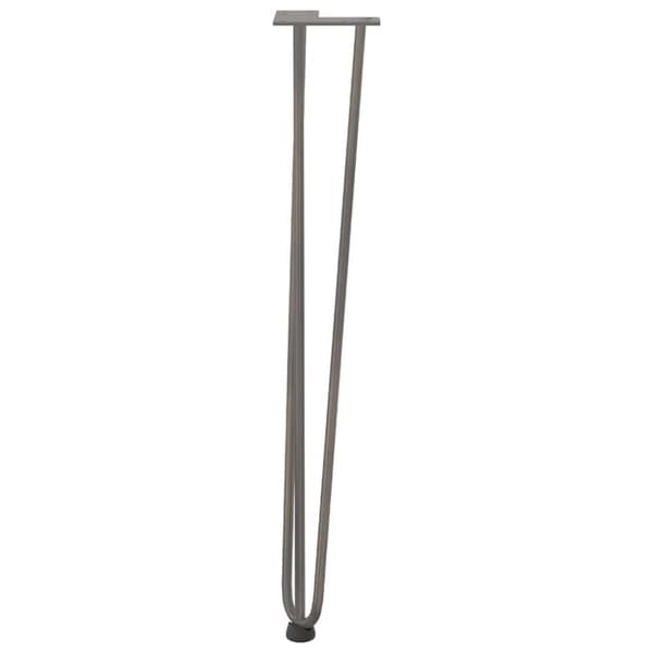 vidaXL Hårnål bordben 4 stk naturell 72 cm solide stål