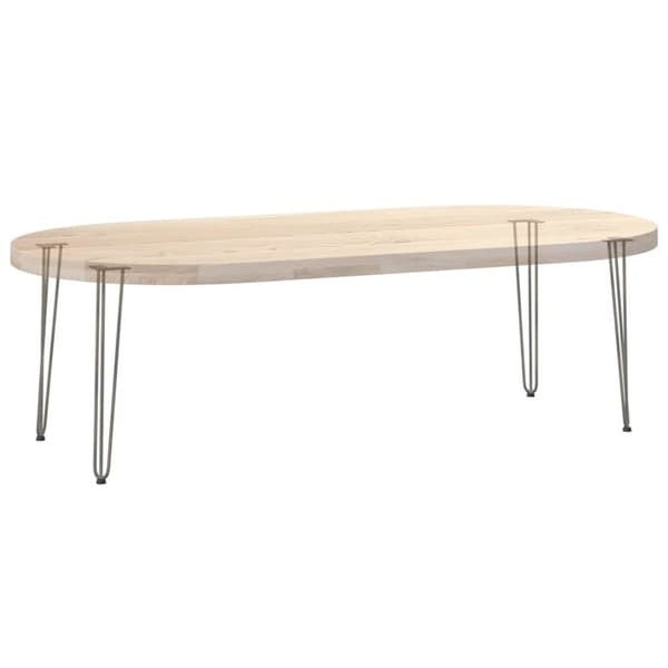 vidaXL Hårnål bordben 4 stk naturell 72 cm solide stål