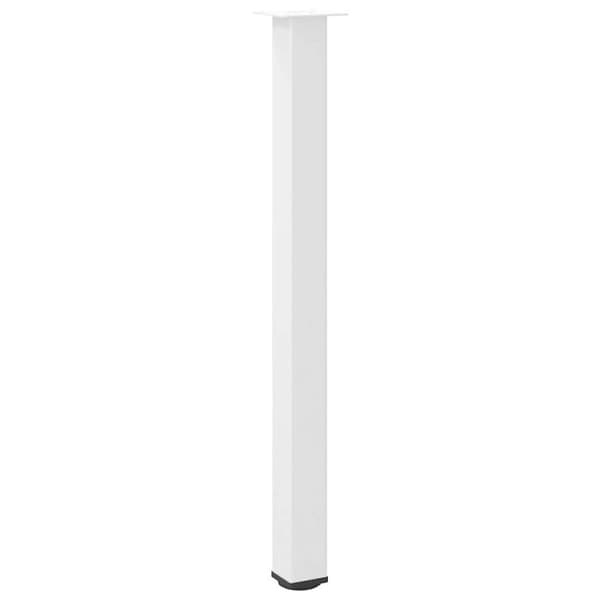 vidaXL Soffbordsben 4 st vit 110-112 cm stål