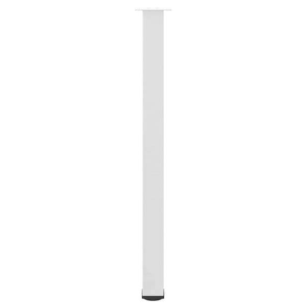 vidaXL Soffbordsben 4 st vit 110-112 cm stål