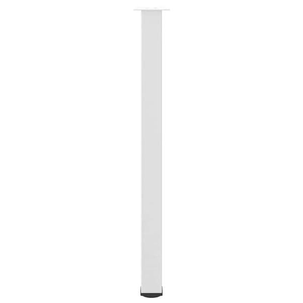 vidaXL Soffbordsben 4 st vit 110-112 cm stål