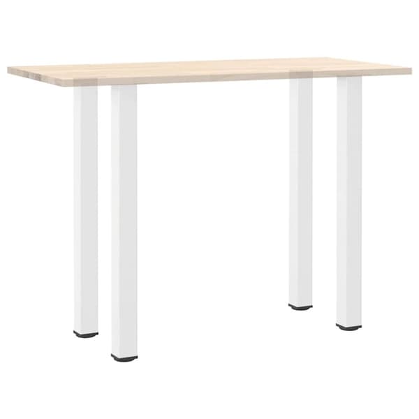 vidaXL Soffbordsben 4 st vit 110-112 cm stål