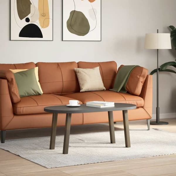 vidaXL Soffbordsben 4 st naturstål 42 cm stål