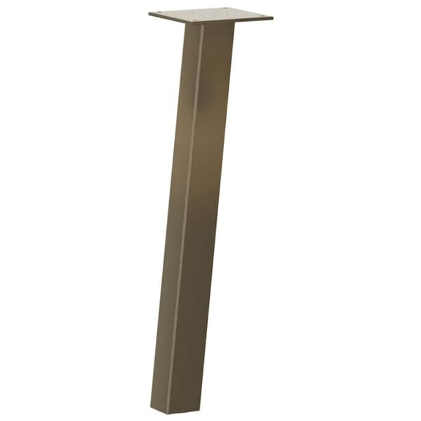 vidaXL Soffbordsben 4 st naturstål 42 cm stål