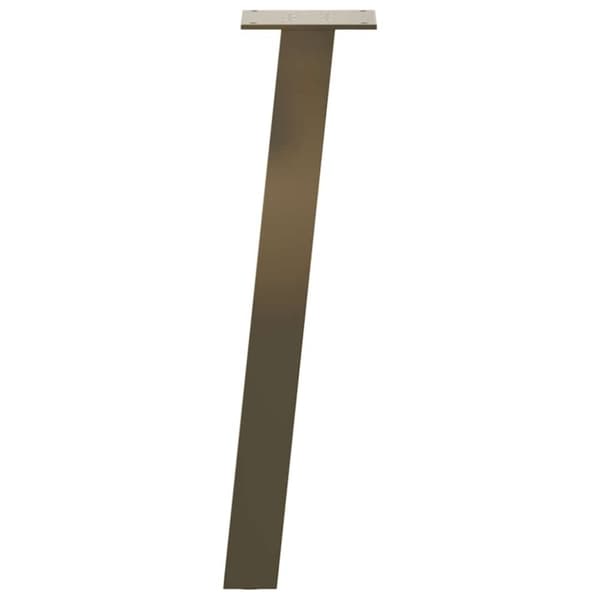 vidaXL Soffbordsben 4 st naturstål 42 cm stål