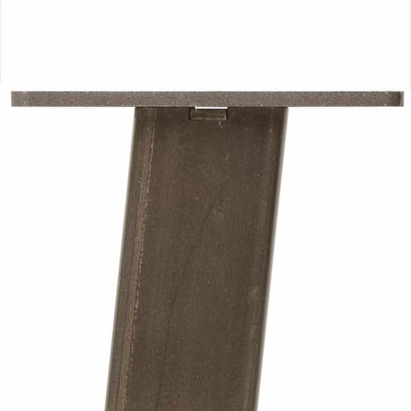 vidaXL Soffbordsben 4 st naturstål 42 cm stål