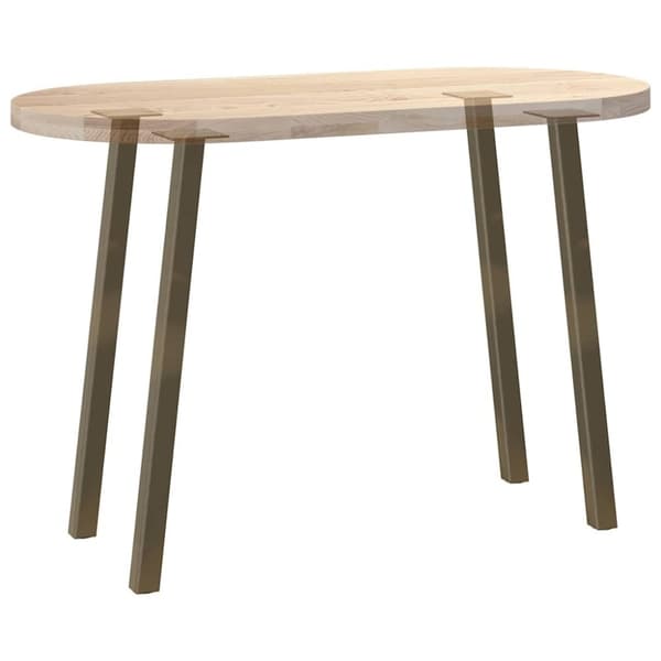 vidaXL Konsollbordben 4 stk naturstål 72 cm stål