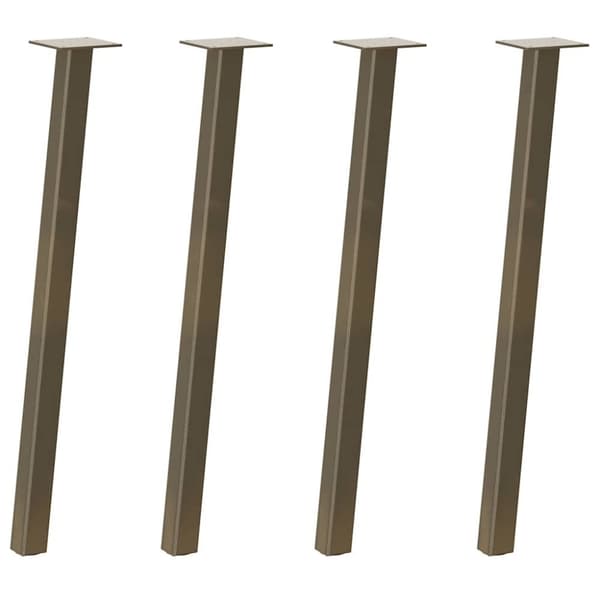 vidaXL Konsollbordben 4 stk naturstål 72 cm stål