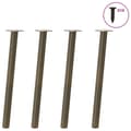 Miniatyrbilde 1 av 10: vidaXL Konsollbordben 4 stk naturstål 72 cm stål