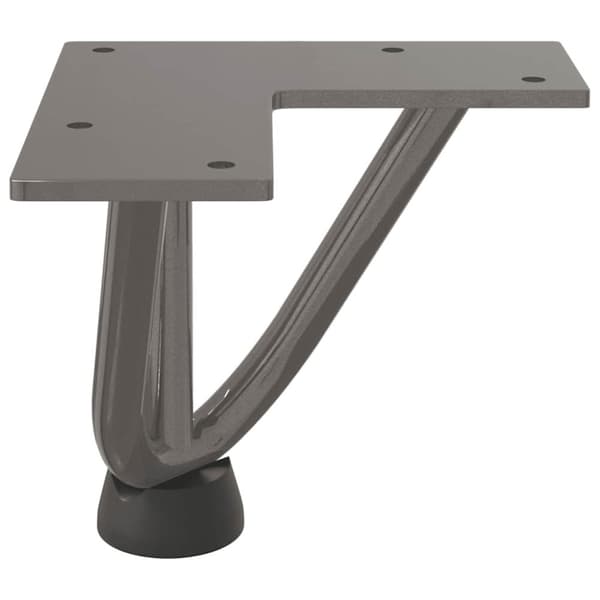 vidaXL Sohvapöydän hiusneulajalat 4 kpl luonnonteräs 10 cm täysteräs