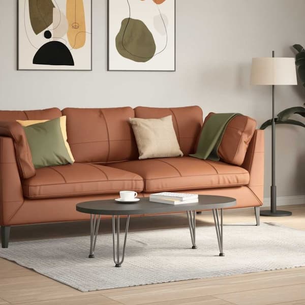 vidaXL Hårnålsformade bordsben 4 st naturstål 30 cm massivt stål