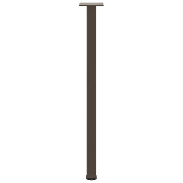 vidaXL Soffbordsben 4 st naturstål 72-74 cm stål