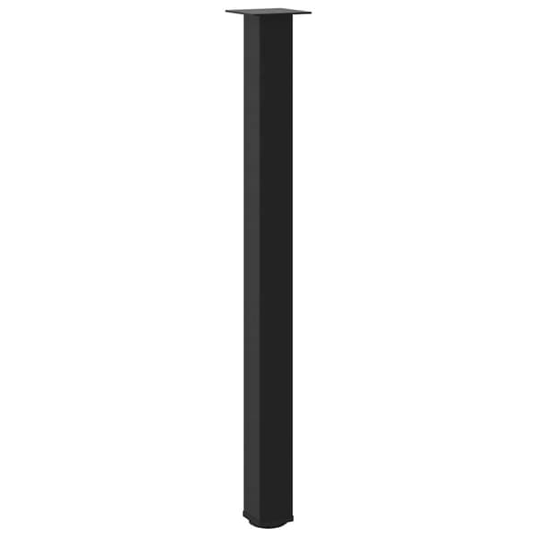 vidaXL Salongbordben 4 stk svart 110-112 cm stål