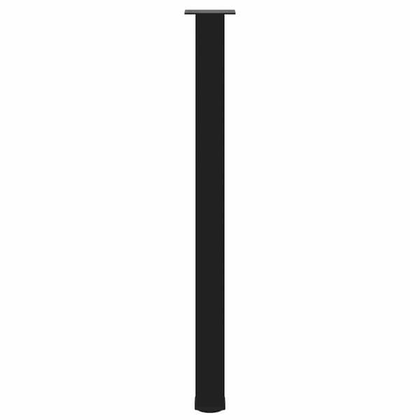 vidaXL Salongbordben 4 stk svart 110-112 cm stål