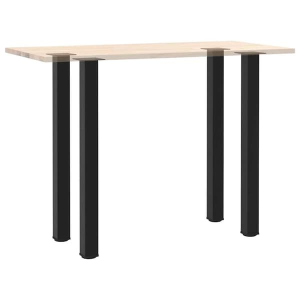 vidaXL Salongbordben 4 stk svart 110-112 cm stål