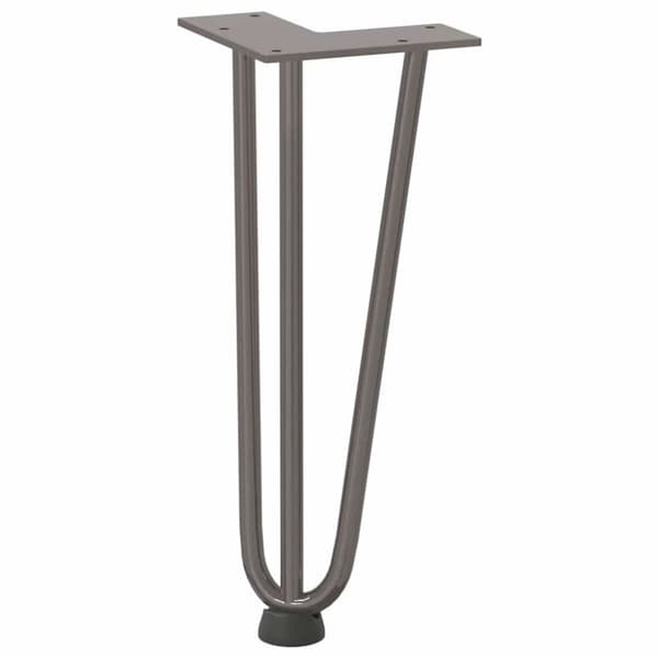 vidaXL Hiusneula jalat sohvapöydälle 4 kpl luonnonteräs 30cm umpiteräs
