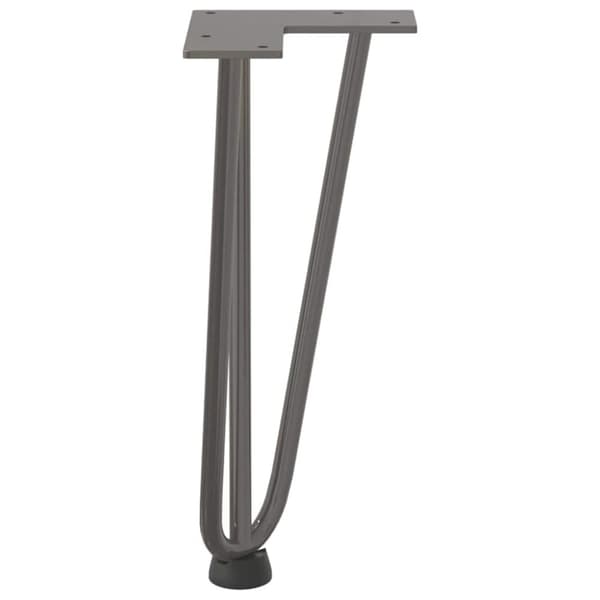 vidaXL Hiusneula jalat sohvapöydälle 4 kpl luonnonteräs 30cm umpiteräs