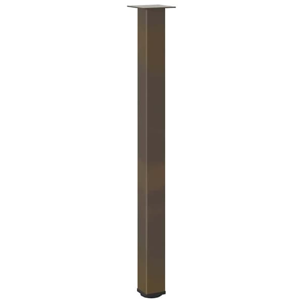 vidaXL Soffbordsben 4 st naturstål 110-112 cm stål