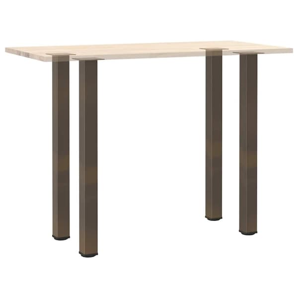 vidaXL Soffbordsben 4 st naturstål 110-112 cm stål
